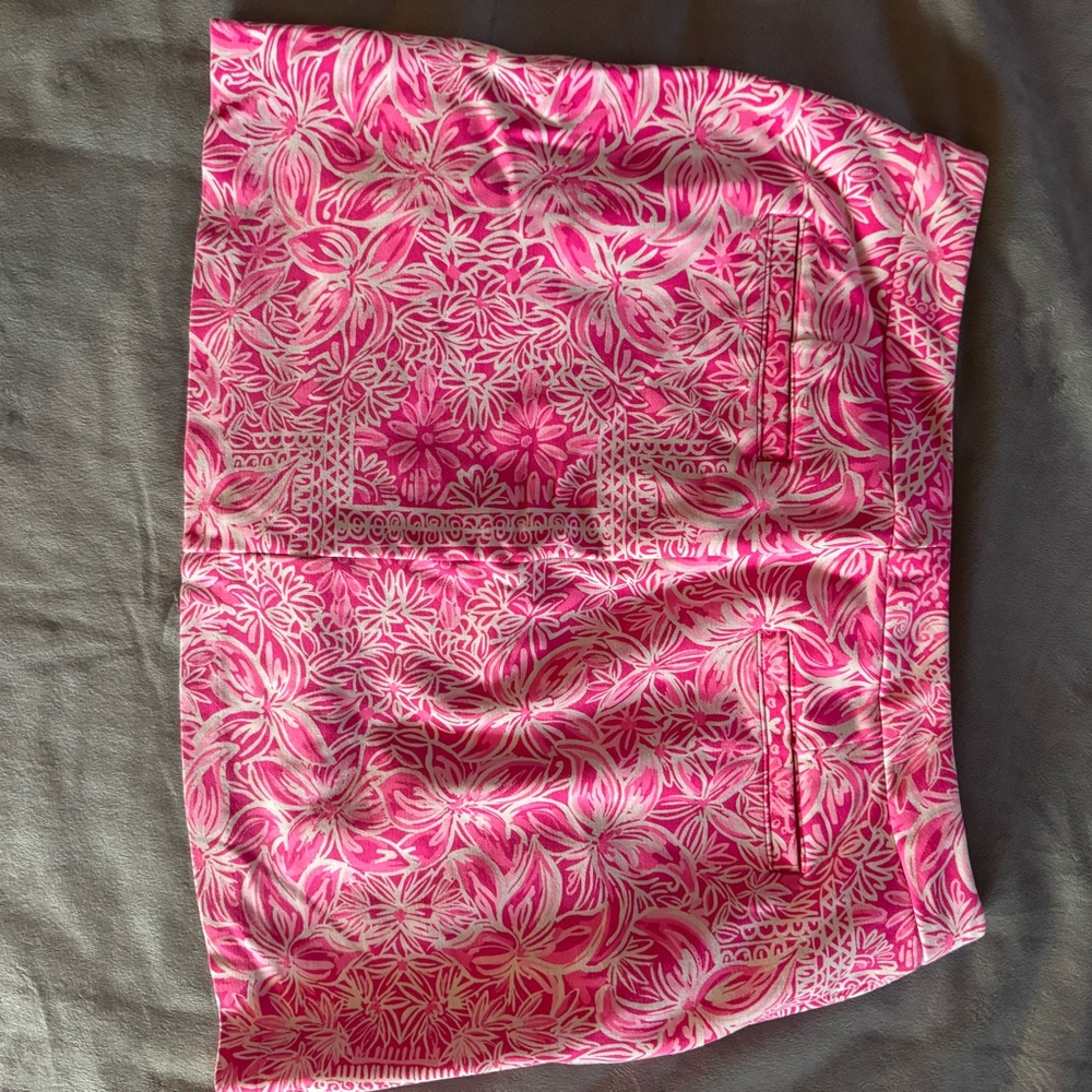 Lilly Pulitzer Collette Knit Rousseau Pink “Tulip to Tango” Skort - Picture 2 of 3